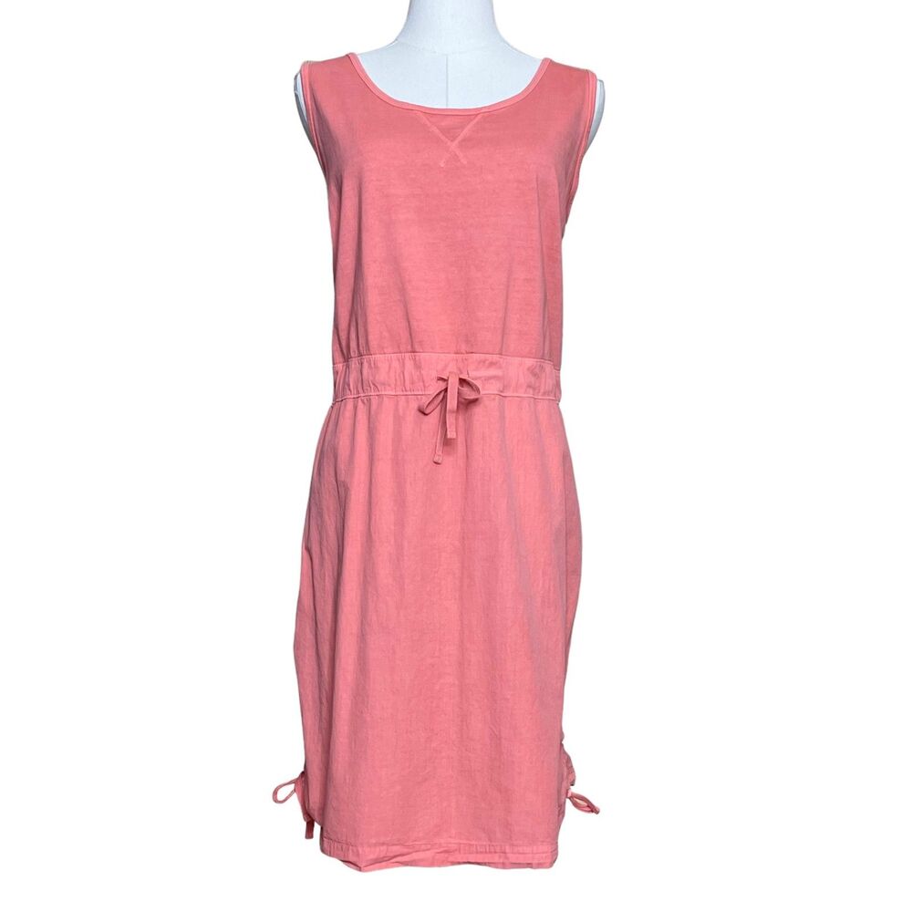 Woolrich Pink First Forks Sleeveless Mini Dress Size L 100% Cotton UPF 50+
